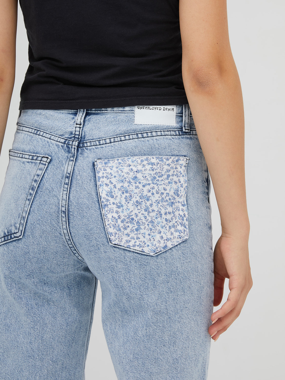 Floral Pocket Jean