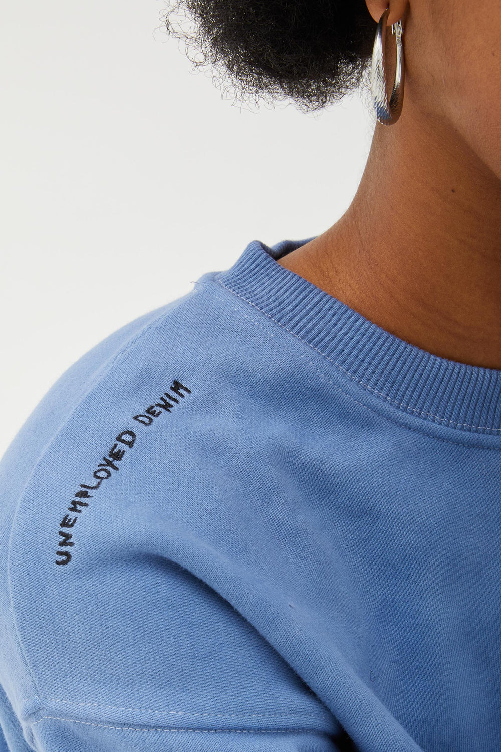 Denim Patch Blue Sweatshirt